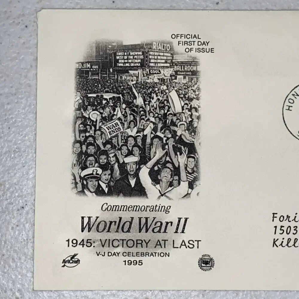 1995 World War II 2 1945: Victory At Last Stamped Envelopes Lot‎ Of 3 32c Stamps